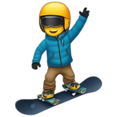 Snowboard emoji