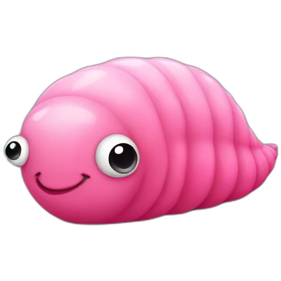 Cute Pink slug emoji