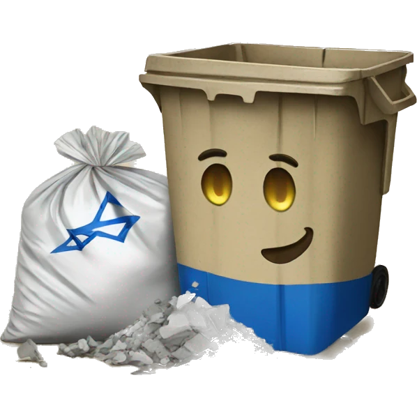 Israel on trash emoji