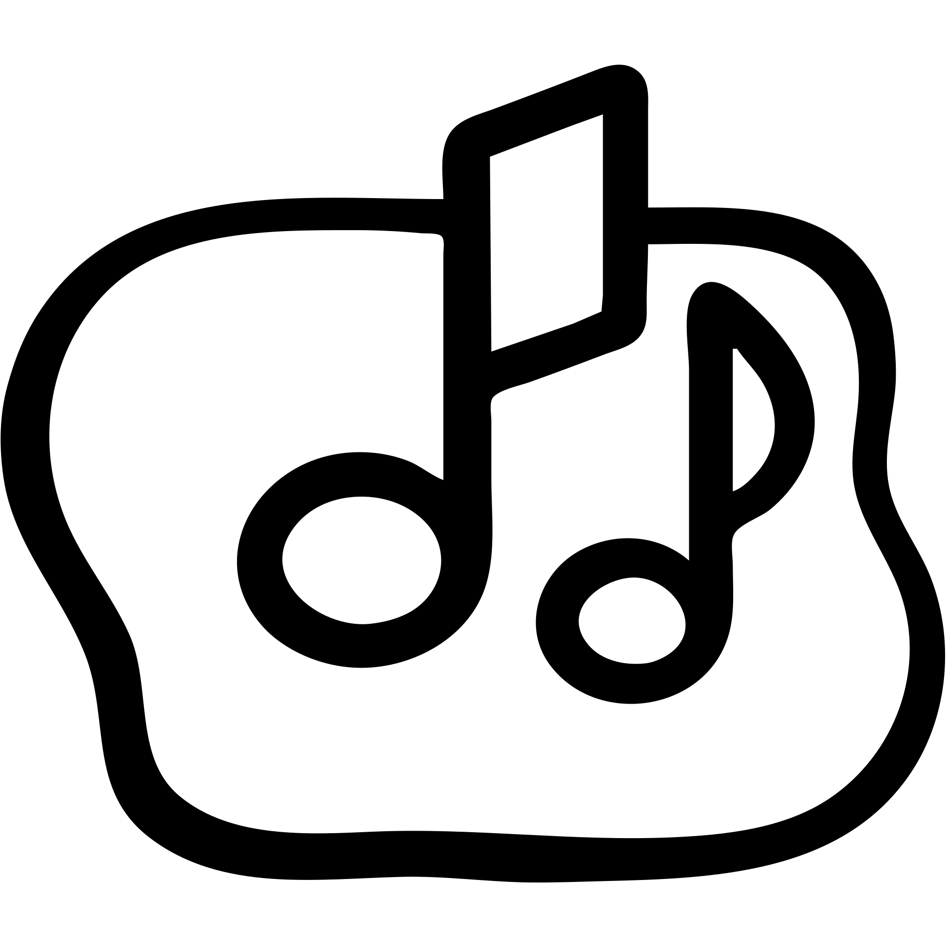 music icon with a background shape emoji