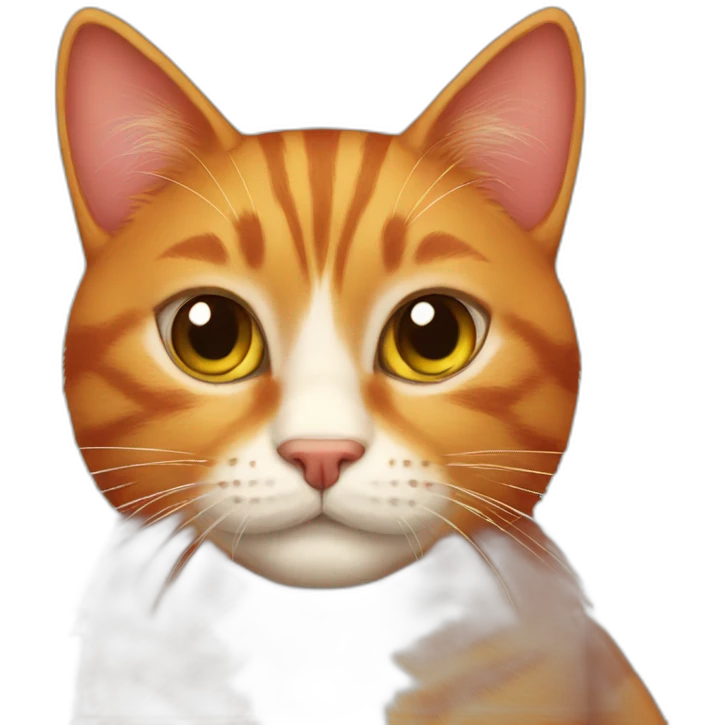 Red cat emoji
