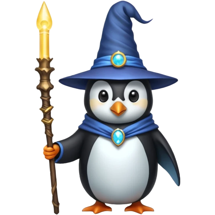 Penguin Wizard emoji
