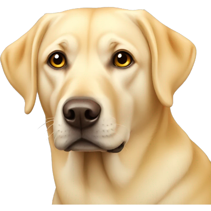 yellow labrador  emoji