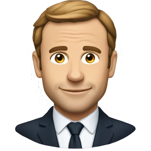 Macron sur une vache  emoji