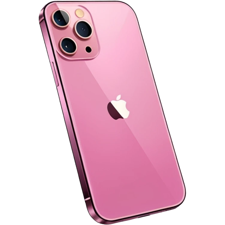 Pink iphone 12 pro max emoji