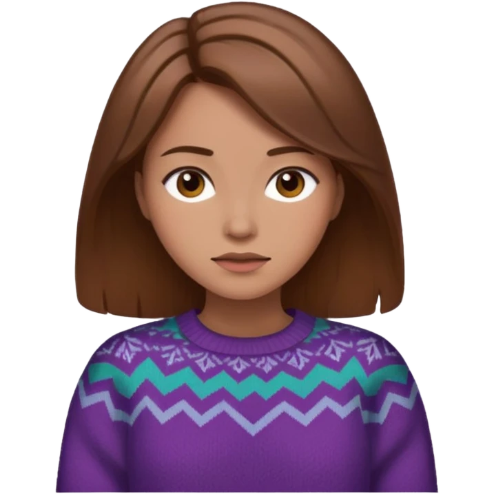 woman surprisingly sensitive and loyal. Still chaotic, but you see how deeply they care under that bold exterior. brown hair emoji
