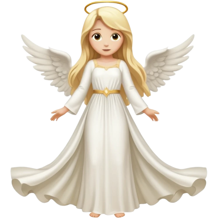 ангел в полный рост со светлыми волосами emoji
