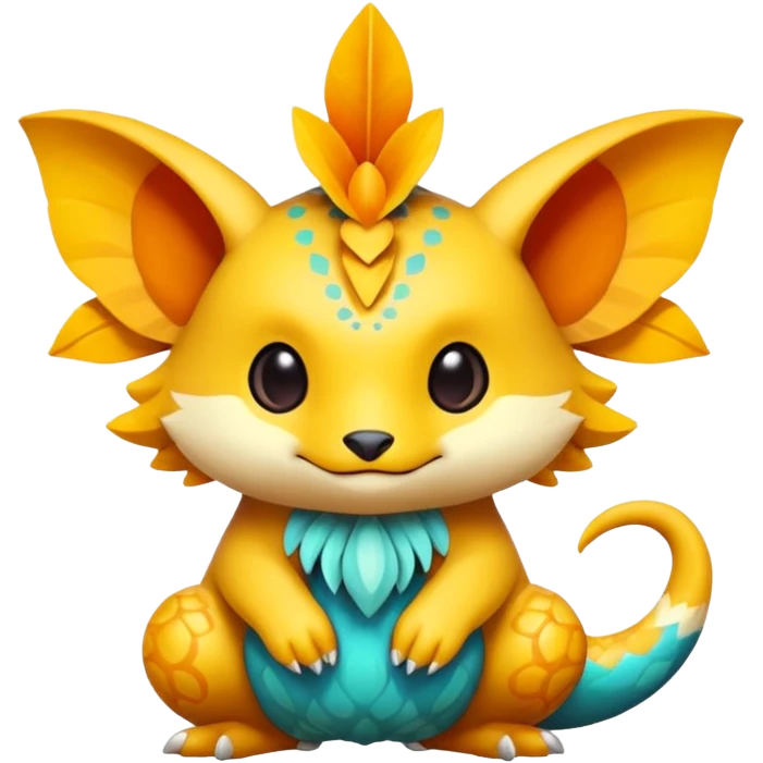 Exotic chibi Fakémon-creature emoji