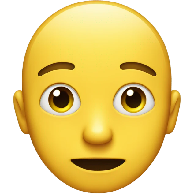 Yellow circle giving a side eye emoji