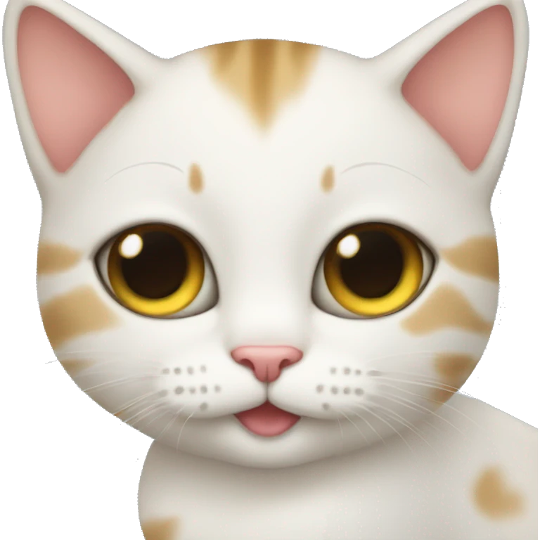 Cat Whit baby emoji