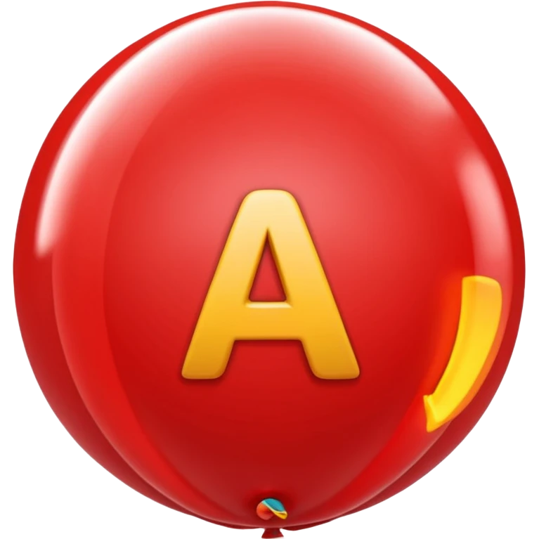 Quiero un emoji de un globo de la letra "A" emoji