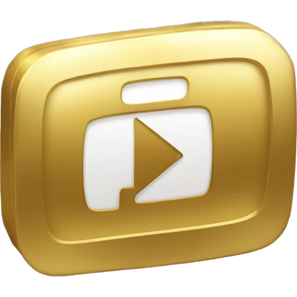 Youtube gold playbutton emoji