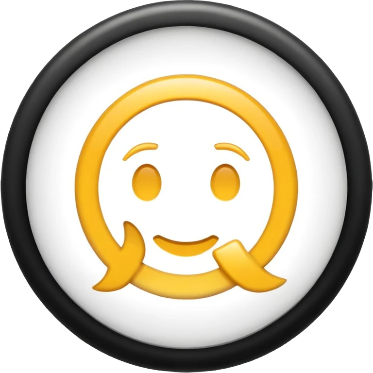 gender neutral symbol, classic emoji style, with subtle shine, suitable for Discord role icon emoji
