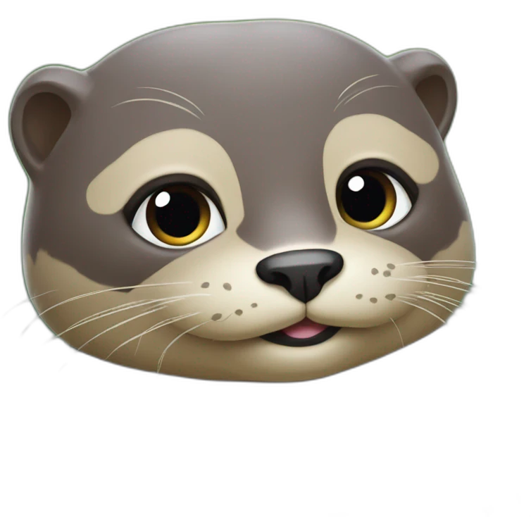 Chat sur un loutre emoji