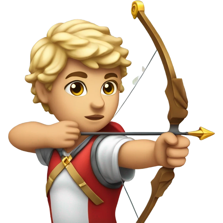 bow with arrow cupid angel archer holding a arrow emoji