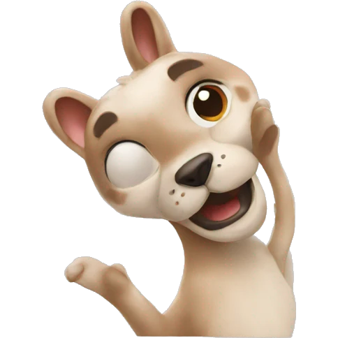 Animals waving goodbye emoji