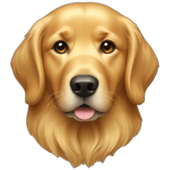 Golden retriever head emoji
