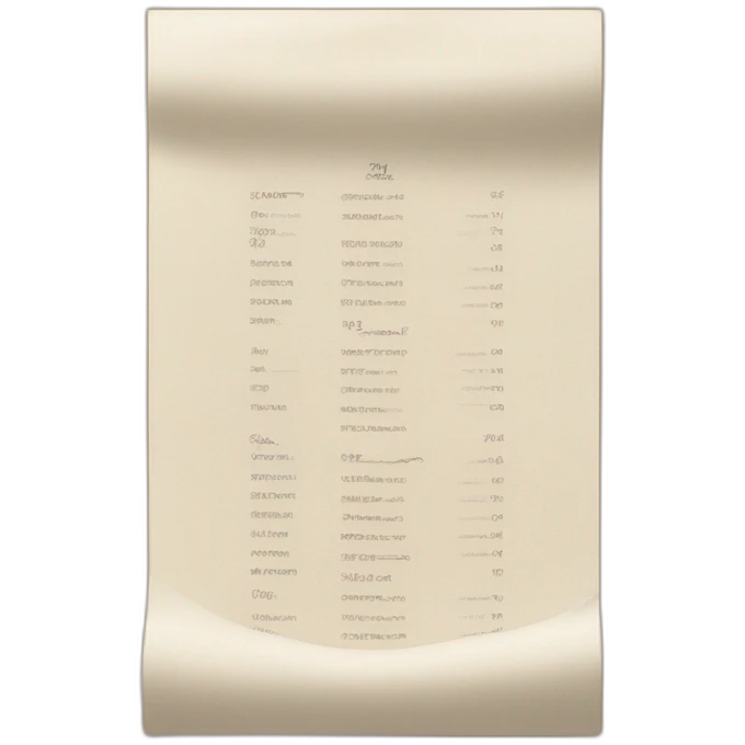 paper menu emoji