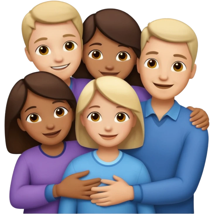 Family hugging emoji