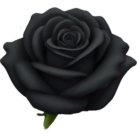 Black rose emoji