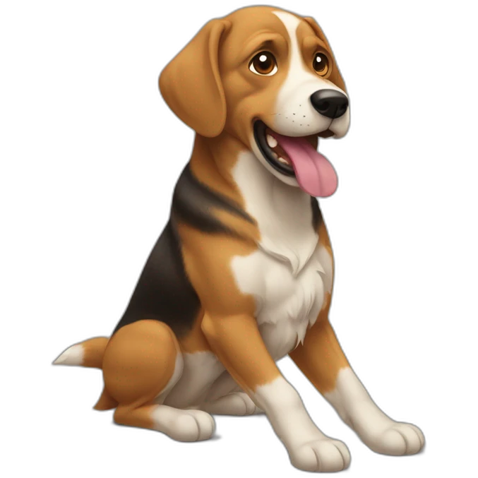 Perro riéndose  emoji