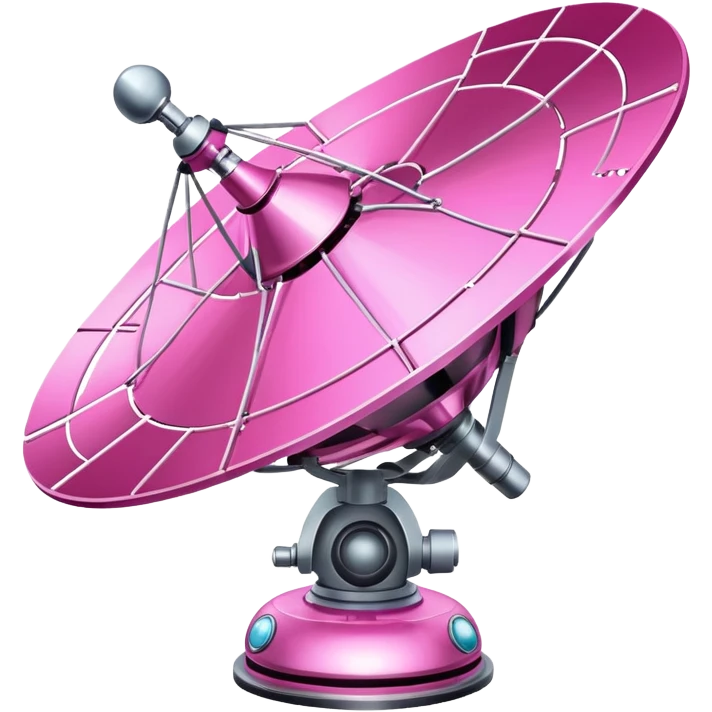 pink satellite emoji emoji