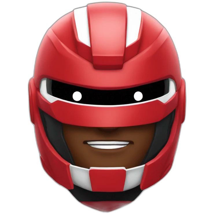 Red mighty morphin emoji