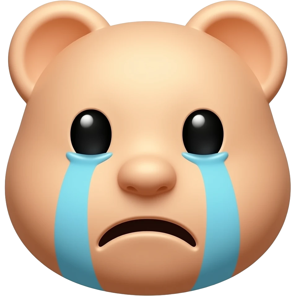 Visage qui pleure emoji