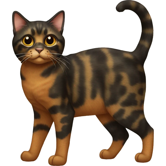 Tortoiseshell Cat Full Body emoji