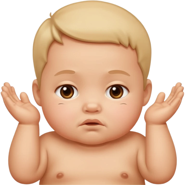 Toddler Squeezing So hard emoji