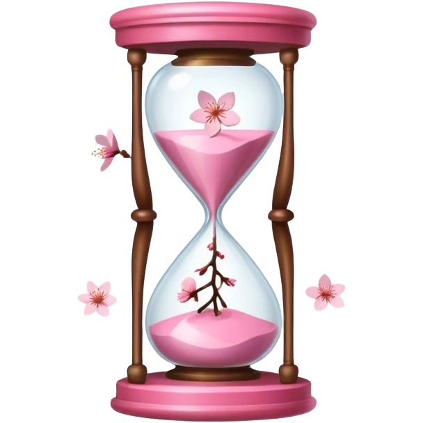 Cherry Blossom hourglass emoji