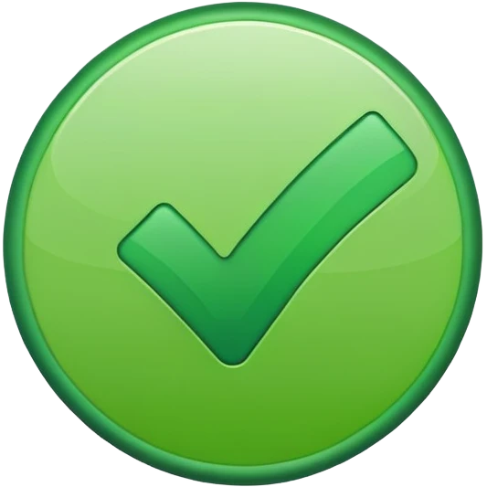 checkmark with circle background emoji