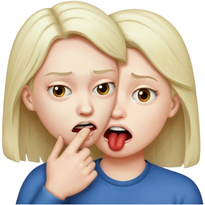 Emojie bites other emojie sheek emoji