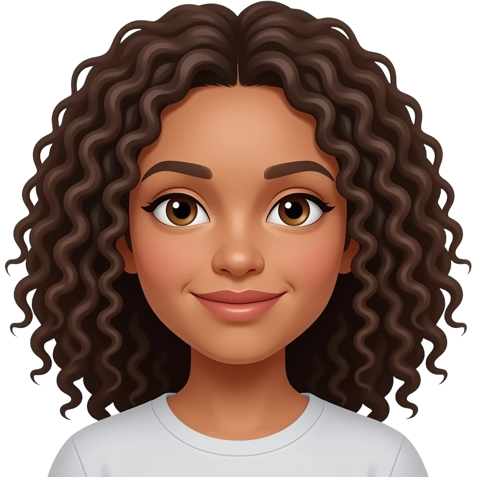 much curlier hair emoji