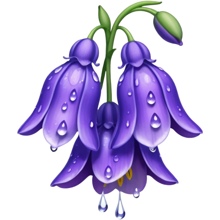 Bluebell flower full of sorrows  emoji