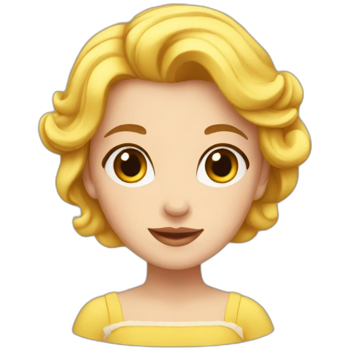 Fille belle emoji