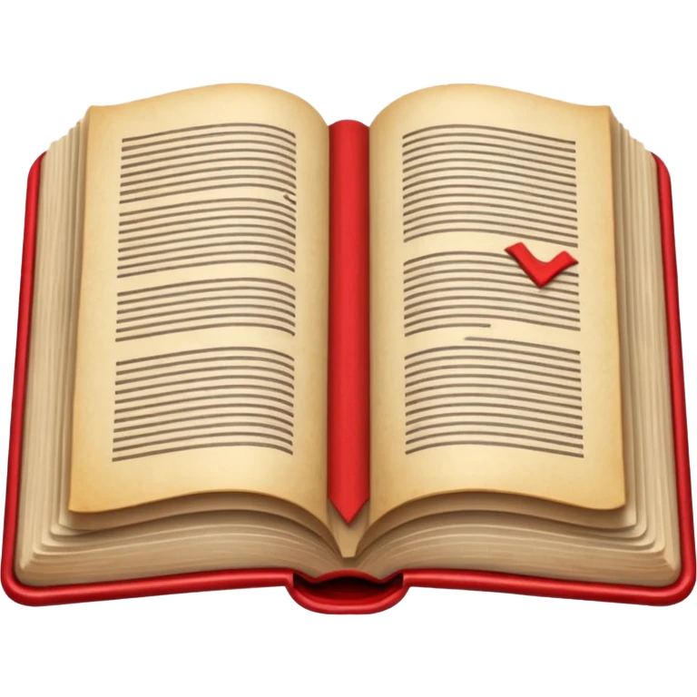 open book with completely red pages emoji