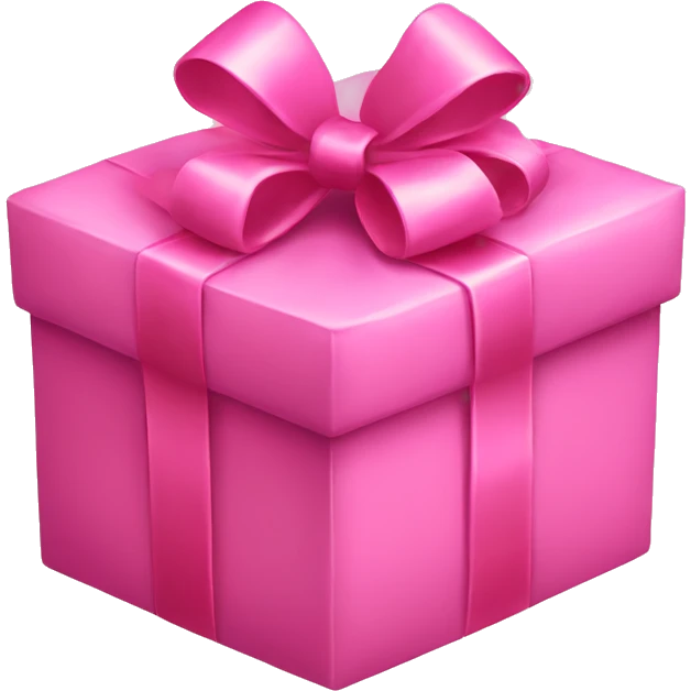 pink gift with a bow emoji
