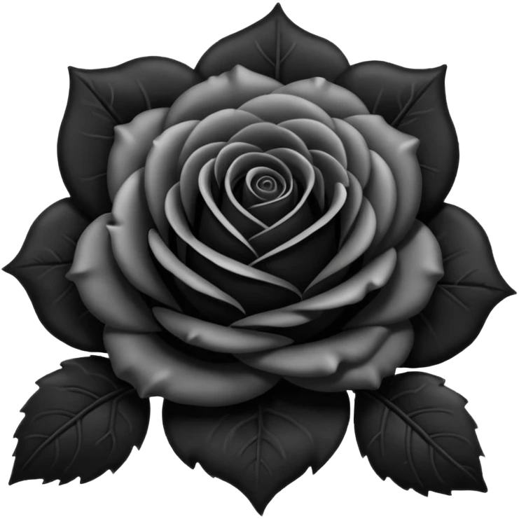 Black rose emoji
