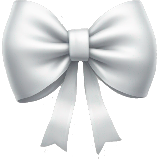 White bow emoji