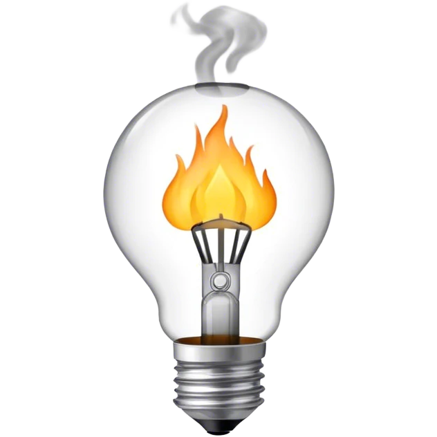 smoking lightbulbs  emoji