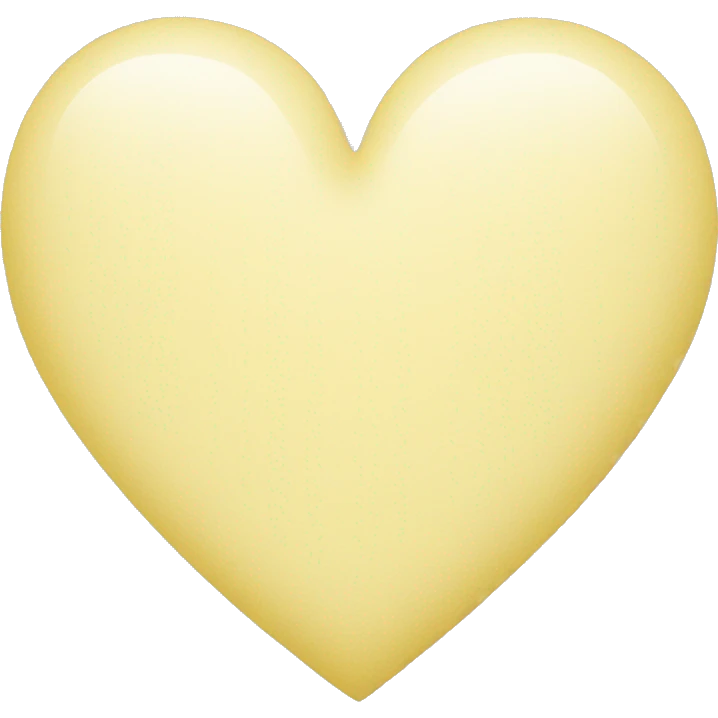 Pastel yellow heart emoji