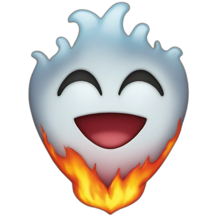 Heart on fire with blood emoji