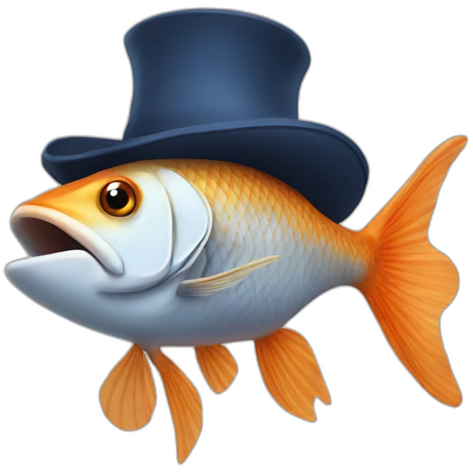 Fish in a hat emoji