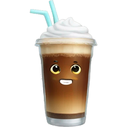 Ice coffee emoji
