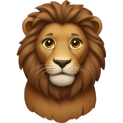 brown lio emoji
