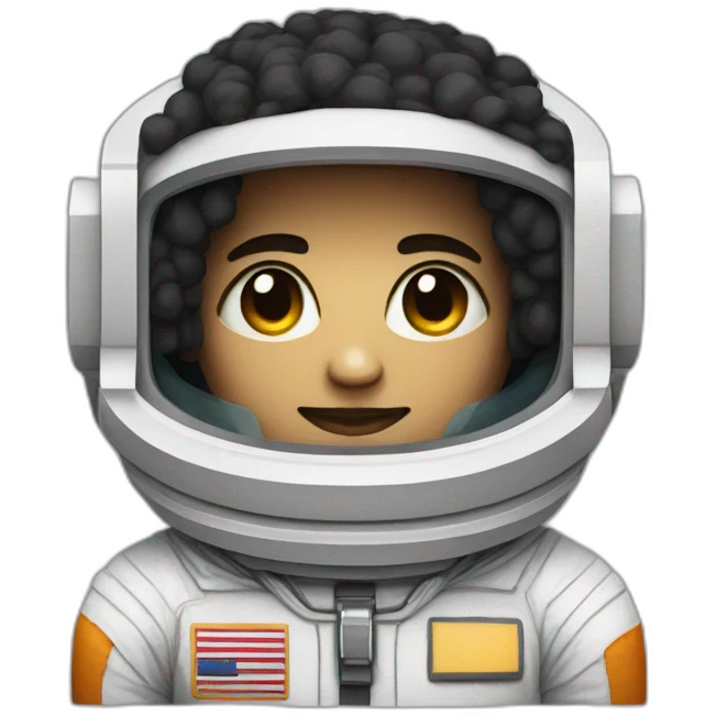 Pixeled Astronaut emoji