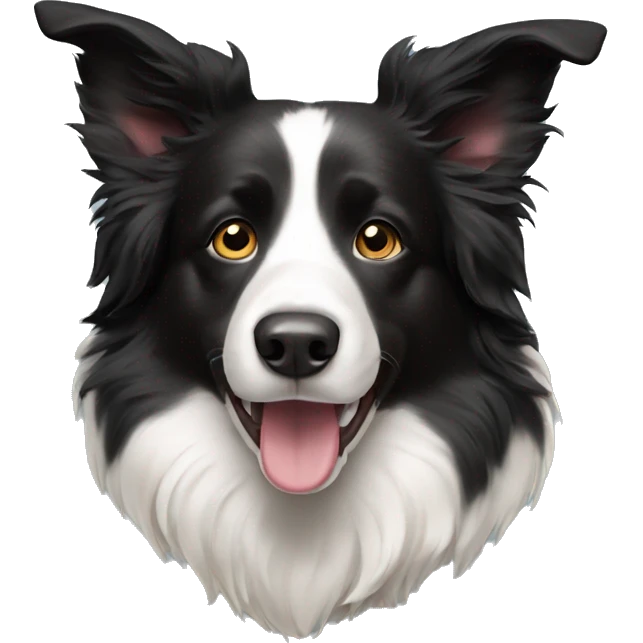 Border collie dog emoji