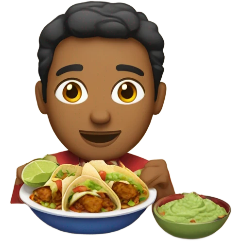 Mexican with food emoji