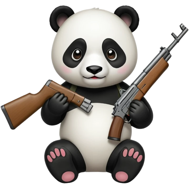 PANDA WITH AK47 emoji